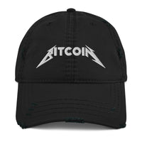 Load image into Gallery viewer, Bitcoin Rocks Distressed Dad Hat-fomo21
