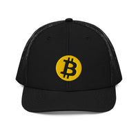 Load image into Gallery viewer, Bitcoin Round Logo Trucker Hat-fomo21
