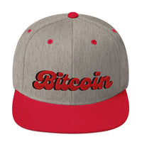 Load image into Gallery viewer, Bitcoin Select Red Snapback Hat-fomo21
