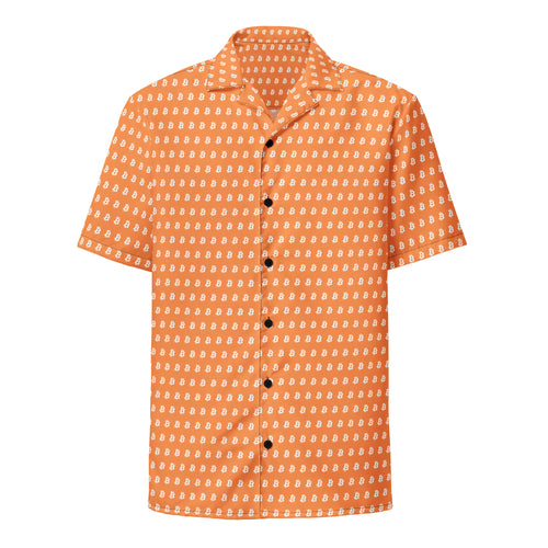 Bitcoin Signature Button-Down Shirt-fomo21