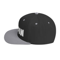 Load image into Gallery viewer, Bitcoin Skull (White Embroidery) Snapback Hat-fomo21
