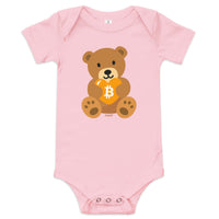 Load image into Gallery viewer, Bitcoin Teddy Bear Infant One Piece-Infant One Piece-fomo21
