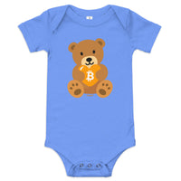 Load image into Gallery viewer, Bitcoin Teddy Bear Infant One Piece-Infant One Piece-fomo21
