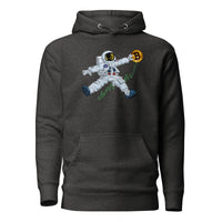 Load image into Gallery viewer, Bitcoin To The Moon Hoodie Sweatshirt-Pullover Hoodie Sweatshirt-fomo21
