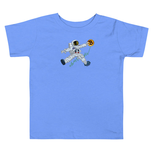 Bitcoin To The Moon Toddler T-Shirt-fomo21