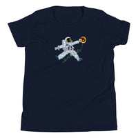 Load image into Gallery viewer, Bitcoin To The Moon Youth T-Shirt-fomo21
