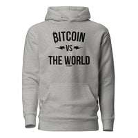 Load image into Gallery viewer, Bitcoin VS The World (Black Graphic) Hoodie Sweatshirt-fomo21
