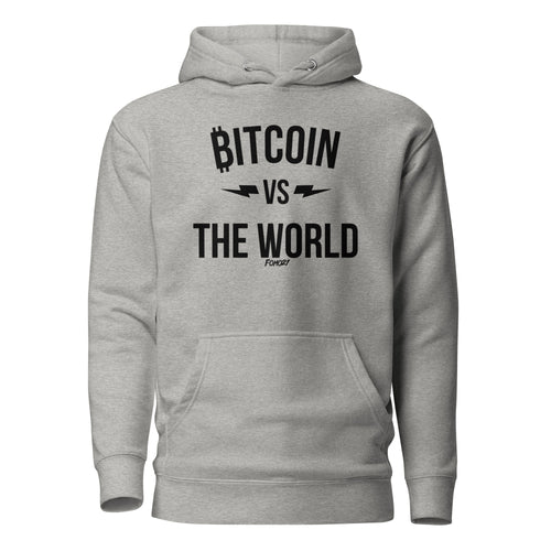 Bitcoin VS The World (Black Graphic) Hoodie Sweatshirt-fomo21