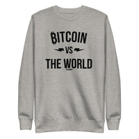 Load image into Gallery viewer, Bitcoin Vs The World Crewneck Sweatshirt-fomo21
