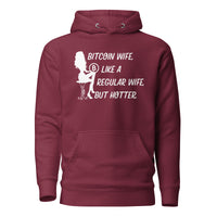 Load image into Gallery viewer, Bitcoin Wife, Like A Regular Wife, But Hotter Hoodie Sweatshirt-Pullover Hoodie Sweatshirt-fomo21
