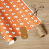 Load image into Gallery viewer, Bitcoin Wrapping Paper Roll-fomo21
