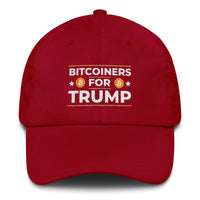 Load image into Gallery viewer, Bitcoiners For Trump Bitcoin Dad Hat-Dad Hat-fomo21
