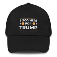 Load image into Gallery viewer, Bitcoiners For Trump Bitcoin Dad Hat-Dad Hat-fomo21
