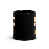 Load image into Gallery viewer, Happy HODLween Bitcoin Black Coffee Mug - fomo21
