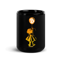 Load image into Gallery viewer, Bitcoin Balloon Girl Coffee Mug - fomo21
