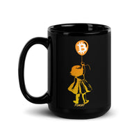Load image into Gallery viewer, Bitcoin Balloon Girl Coffee Mug - fomo21

