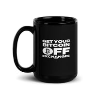 Load image into Gallery viewer, Get Your Bitcoin Off Exchanges (White Lettering) Coffee Mug - fomo21
