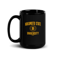 Load image into Gallery viewer, Nakamoto State University (Yellow) Bitcoin Coffee Mug - fomo21
