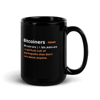 Load image into Gallery viewer, Bitcoiners Defined Bitcoin Coffee Mug - fomo21
