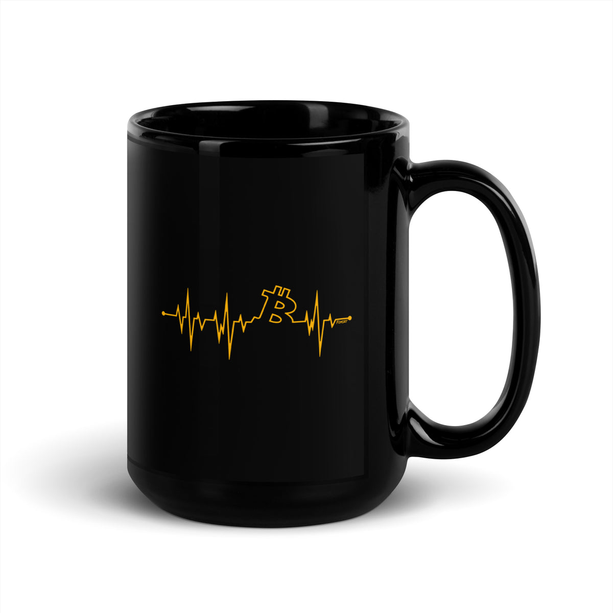 My Heart Beats Bitcoin Coffee Mug - fomo21