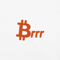 Load image into Gallery viewer, Brrr Bitcoin Orange Embroidered T-Shirt-Embroidered T-Shirt-fomo21
