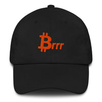 Load image into Gallery viewer, Brrr (Orange) Bitcoin Dad Hat-fomo21
