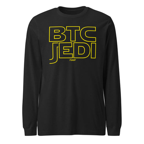 BTC Jedi Bitcoin Long Sleeve T-Shirt-fomo21
