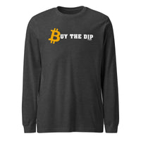 Load image into Gallery viewer, Buy the Dip Bitcoin Long Sleeve T-Shirt-fomo21
