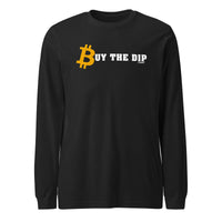 Load image into Gallery viewer, Buy the Dip Bitcoin Long Sleeve T-Shirt-fomo21
