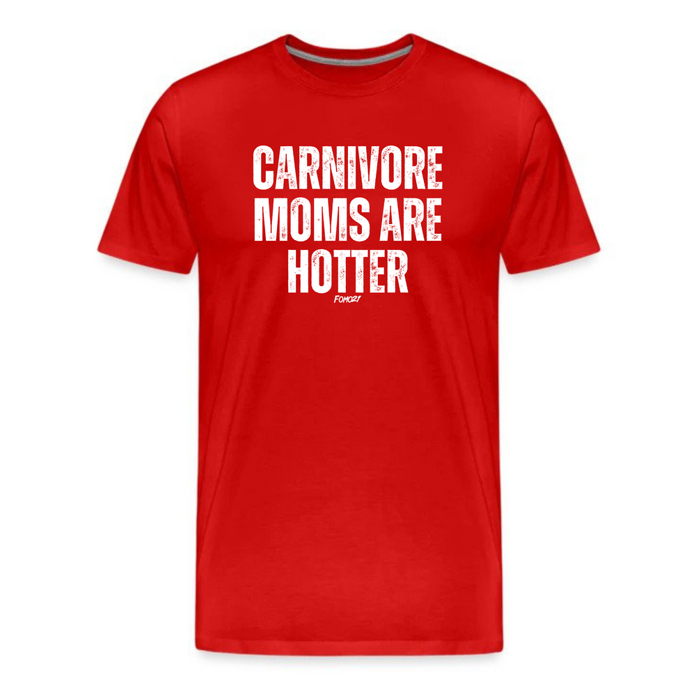 Carnivore Moms Are Hotter T-Shirt in Red