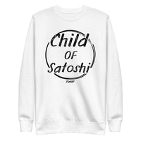Load image into Gallery viewer, Child Of Satoshi (Black Lettering) Bitcoin Crewneck Sweatshirt-fomo21
