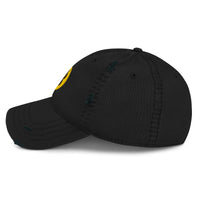Load image into Gallery viewer, Circle Bitcoin Logo Distressed Dad Hat-Dad Hat-fomo21
