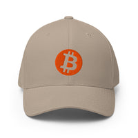 Load image into Gallery viewer, Circle Bitcoin Logo Flexfit Hat-fomo21
