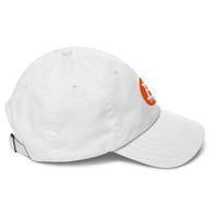 Load image into Gallery viewer, Circle Bitcoin Logo (Orange Embroidery) Dad Hat-Dad Hat-fomo21
