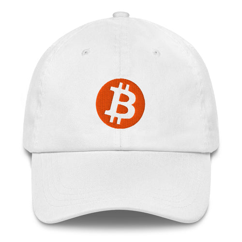 Circle Bitcoin Logo (Orange Embroidery) Dad Hat-fomo21