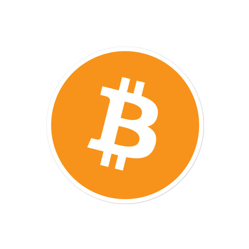 Classic Bitcoin Logo Sticker-fomo21