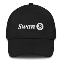 Load image into Gallery viewer, Swan Snow Logo Bitcoin Dad Hat - fomo21
