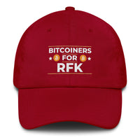 Load image into Gallery viewer, Bitcoiners For RFK Bitcoin Dad Hat - fomo21
