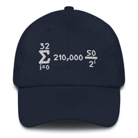 Load image into Gallery viewer, Bitcoin Is Math Dad Hat - fomo21
