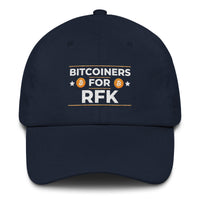 Load image into Gallery viewer, Bitcoiners For RFK Bitcoin Dad Hat - fomo21
