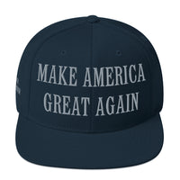 Load image into Gallery viewer, Make America Great Again - Never Surrender - Bitcoin Snapback Hat - fomo21
