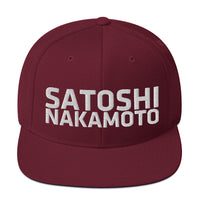 Load image into Gallery viewer, Satoshi Nakamoto Bitcoin Snapback Hat - fomo21
