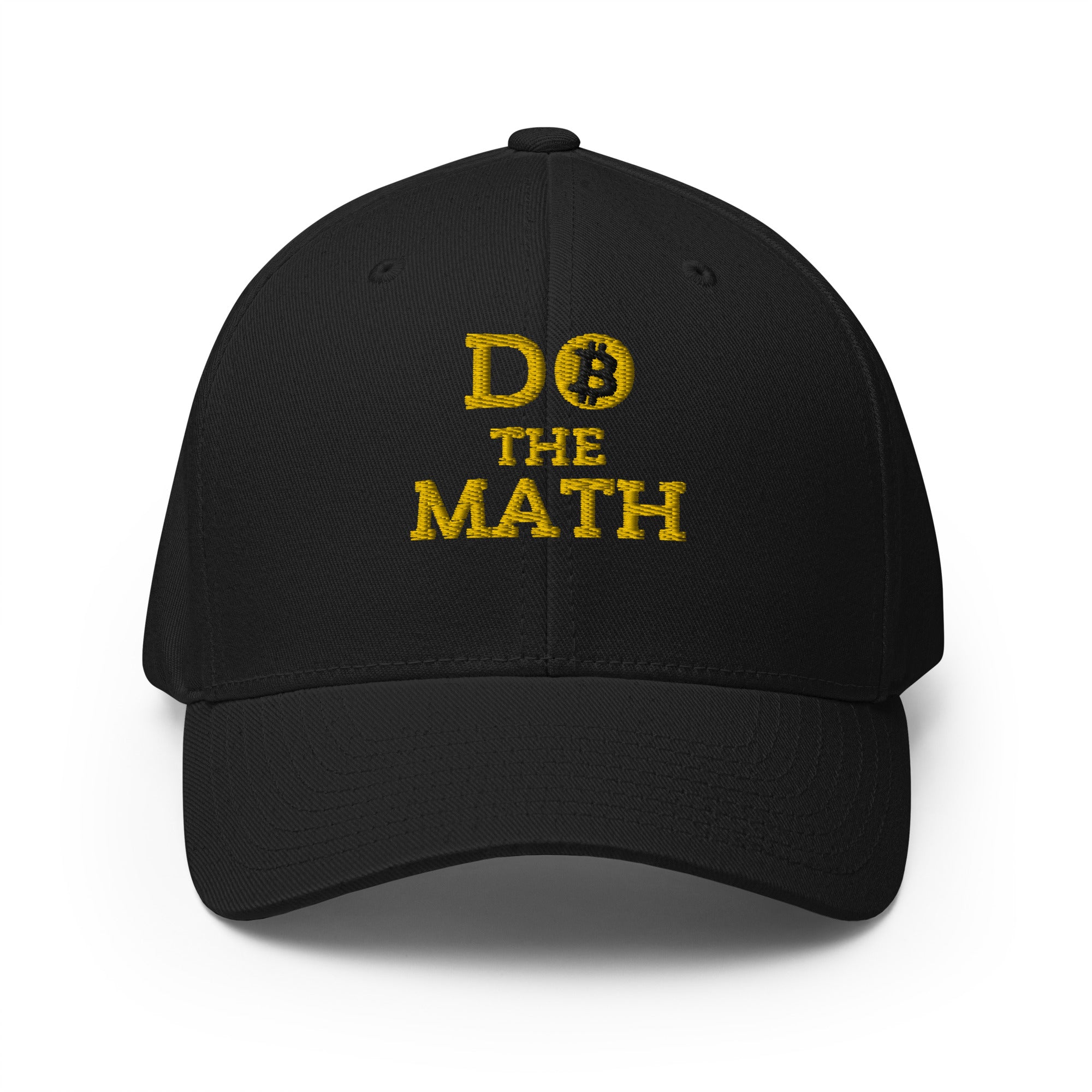 Do The Math (Gold Embroidery) Bitcoin Flexfit Hat | fomo21