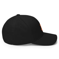 Load image into Gallery viewer, Bitcoin B (Orange Embroidery) Flexfit Hat - fomo21
