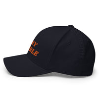 Load image into Gallery viewer, Stay Humble (Orange Embroidery) Bitcoin Flexfit Hat - fomo21
