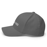 Load image into Gallery viewer, End The Fed (White Embroidery) Bitcoin Flexfit Hat - fomo21
