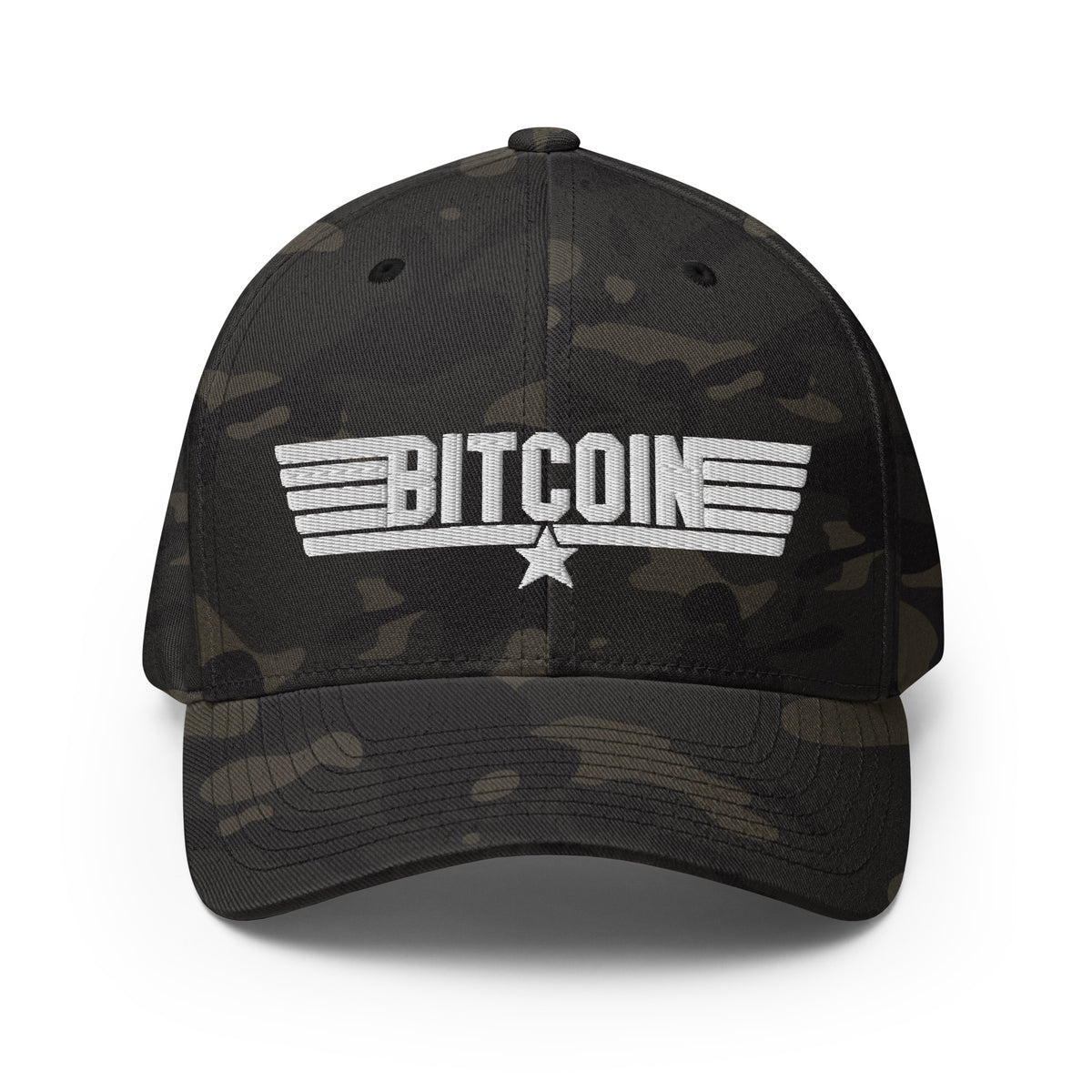 I Feel The Need The Need For More Bitcoin Camo Flexfit Hat