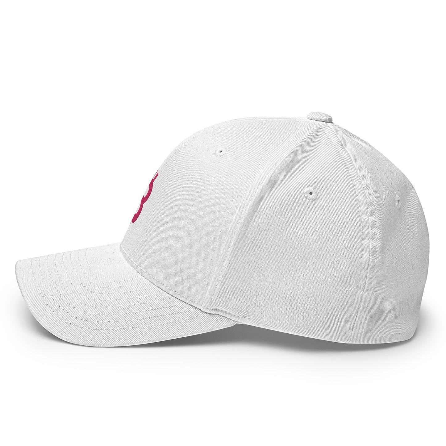 Bitcoin B (Pink Embroidery) Flexfit Hat - fomo21