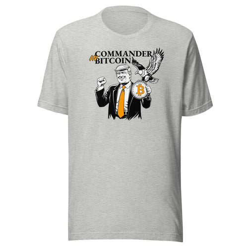 Commander-in-Bitcoin President Donald Trump T-Shirt-fomo21