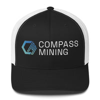 Load image into Gallery viewer, Compass Mining Stacked Logo Embroidered Trucker Hat-fomo21
